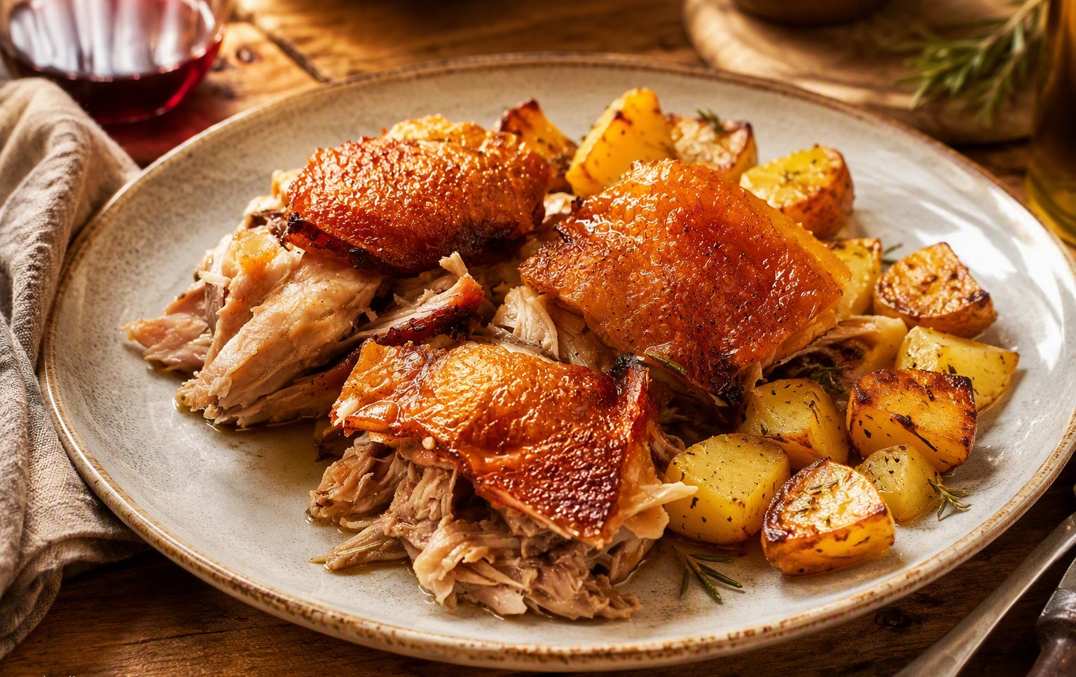 Pollo arrosto con patate
